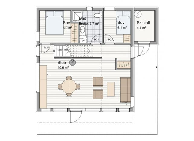 BergeSag Balder Grunnplan