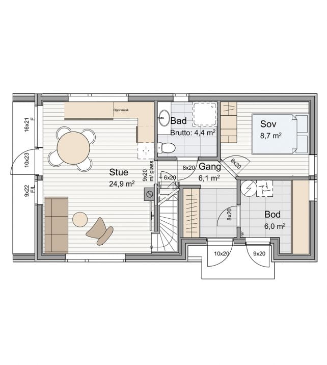 BergeSag Dvalin Grunnplan