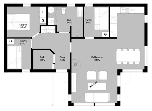 BergeSag Hervor Grunnplan