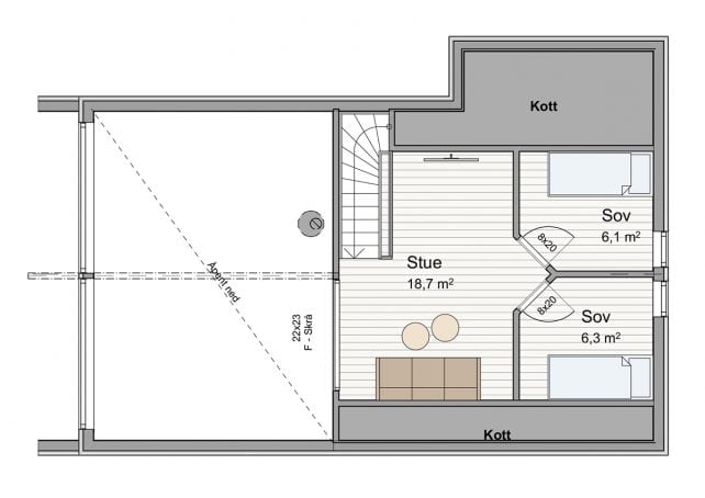 Berge Sag Grid Pluss Hems