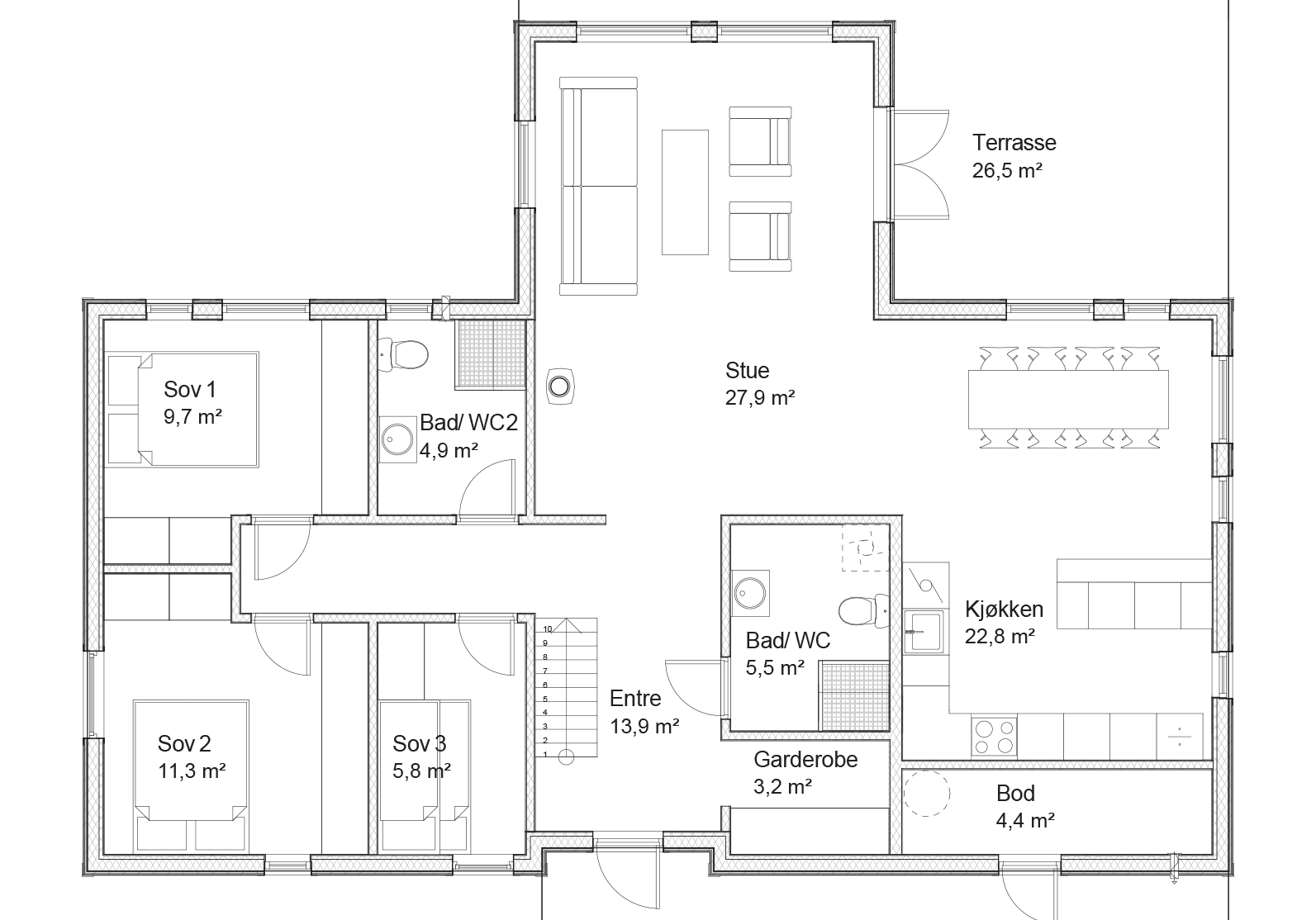 polar 127 grunnplan