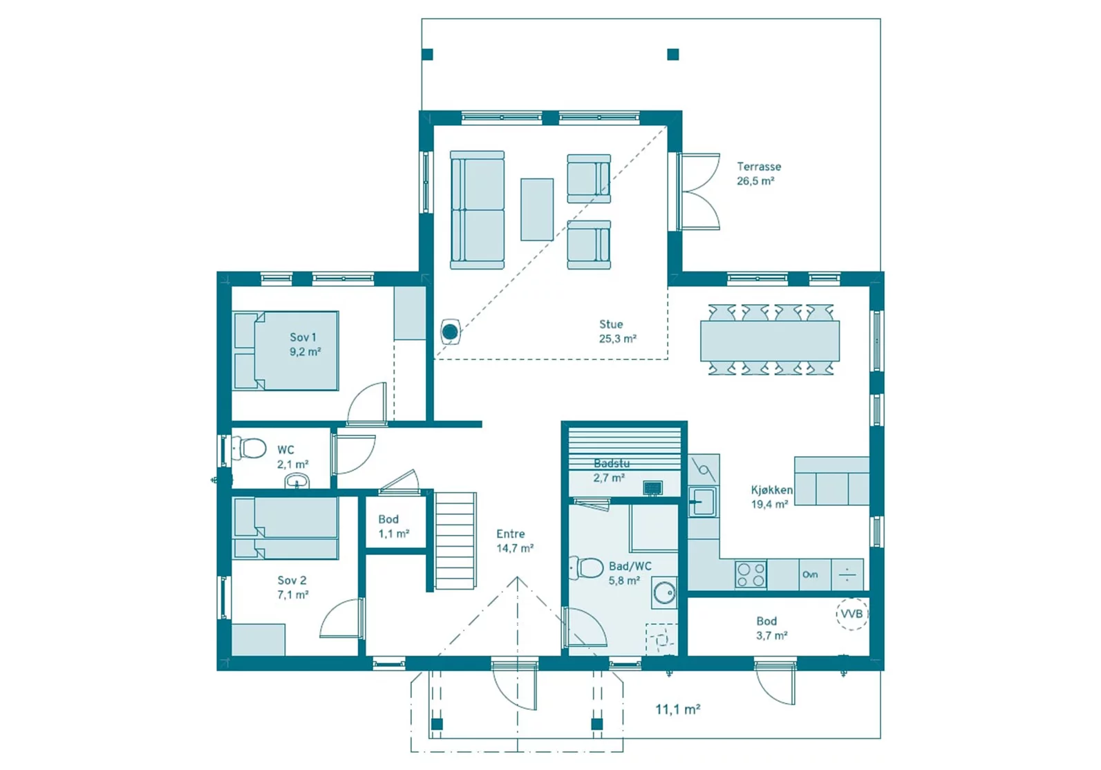 polar 110 grunnplan